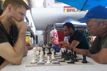 Chess players in Fortitude Valley
